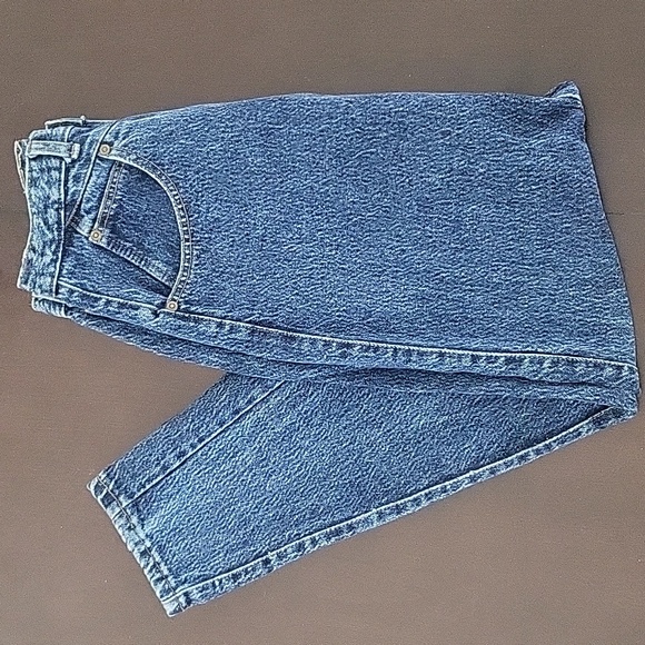 VINTAGE 80s ZENA 2-Button Taper Leg High-Waist Jeans Size 26 - Picture 3 of 10